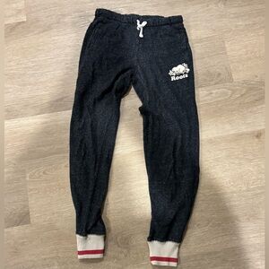 Roots Kids Dark Joggers with White Accents